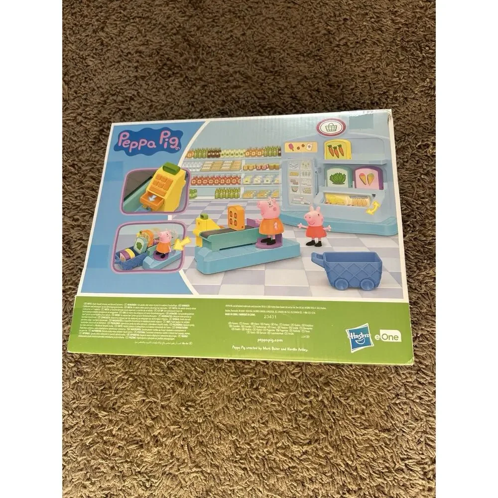 Peppa Pig Playset Supermarket Toy - Pink, Blue, Green, Yellow